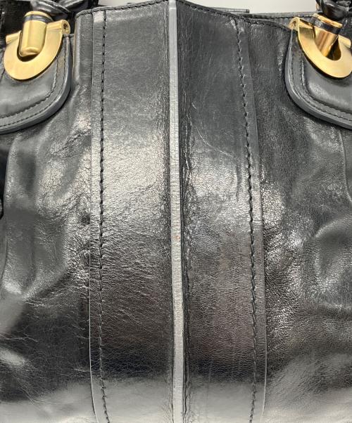 Chloe（クロエ）Chloe (クロエ) Eloise エロイーズ レザー トートバッグ ブラックの古着・服飾アイテム