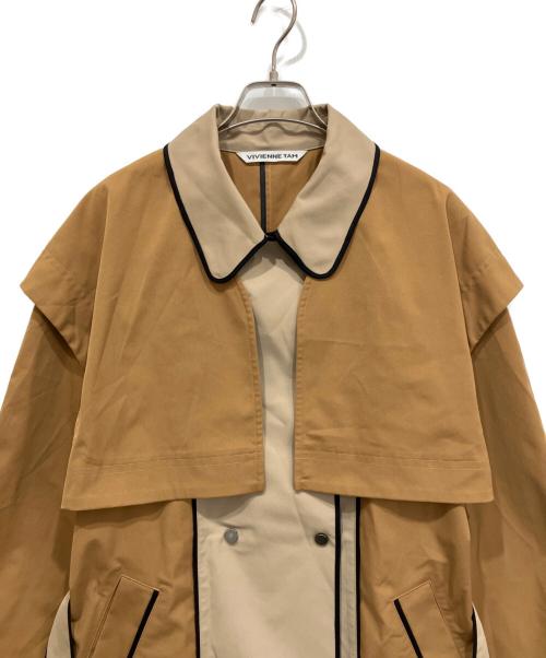 VIVIENNE TAM（ヴィヴィアンタム）VIVIENNE TAM (ヴィヴィアンタム) トレンチコート ブラウン サイズ:40の古着・服飾アイテム