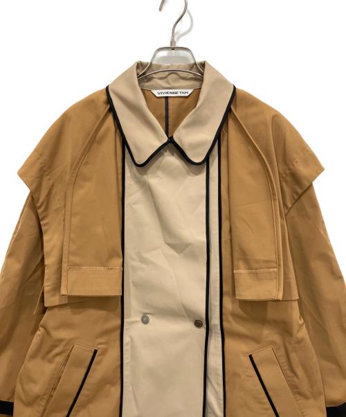 VIVIENNE TAM（ヴィヴィアンタム）VIVIENNE TAM (ヴィヴィアンタム) トレンチコート ブラウン サイズ:40の古着・服飾アイテム