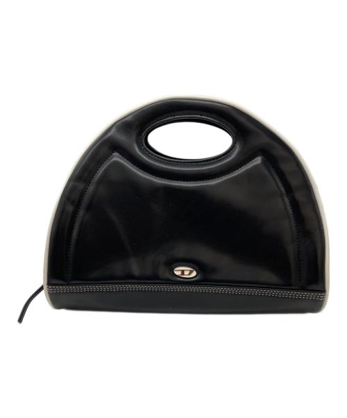 DIESEL（ディーゼル）DIESEL (ディーゼル) MOON 2WAYバッグ ホワイト×ブラックの古着・服飾アイテム