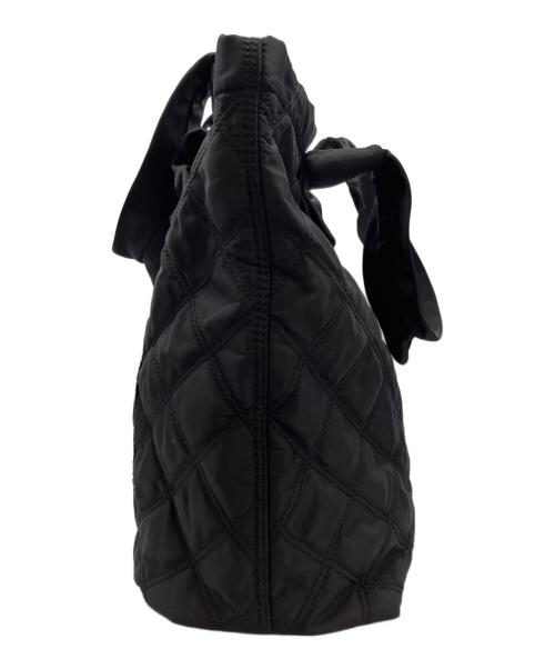 MARC JACOBS（マークジェイコブス）MARC JACOBS (マークジェイコブス) NYLON KNOT TOTE キルティングトートバッグ ブラックの古着・服飾アイテム