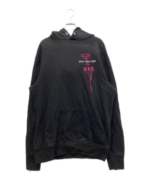 GOD SELECTION XXX（ゴッド セレクション トリプルエックス）GOD SELECTION XXX (ゴッド セレクション トリプルエックス) for those who sin (フォー・ゾーズ・フー・シン) プルオーバーパーカー ブラック サイズ:Mの古着・服飾アイテム