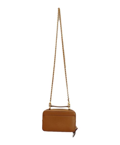 TORY BURCH（トリーバーチ）TORY BURCH (トリーバーチ) britten small top handle case チェーンショルダーバッグ ベージュの古着・服飾アイテム