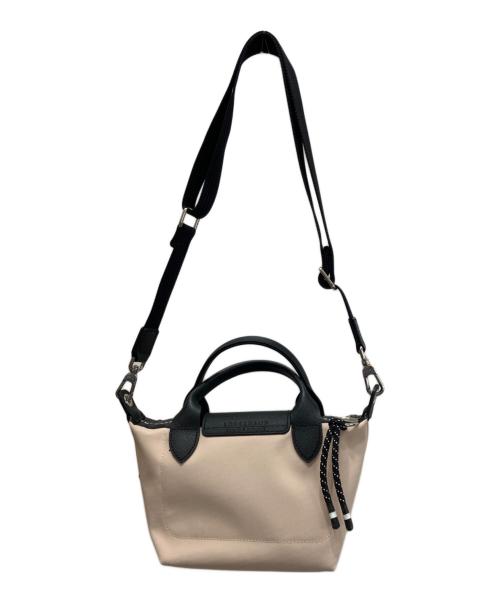 LONGCHAMP（ロンシャン）LONGCHAMP (ロンシャン) ル プリアージュ エナジー XS トップハンドルバッグ ピンク×ブラックの古着・服飾アイテム