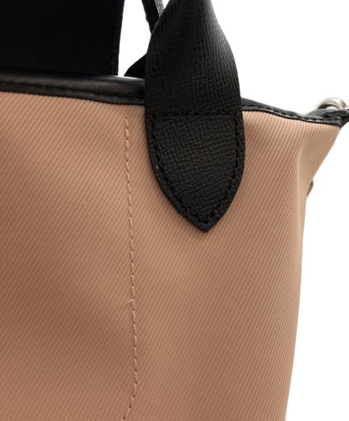 LONGCHAMP（ロンシャン）LONGCHAMP (ロンシャン) ル プリアージュ エナジー XS トップハンドルバッグ ピンク×ブラックの古着・服飾アイテム
