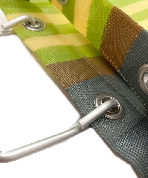 MARNI（マルニ）MARNI (マルニ) ストライプミニショルダーバッグ グリーン×グレーの古着・服飾アイテム