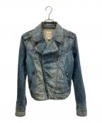 DIESELディーゼル）の古着「デニムライダースジャケット」｜インディゴ