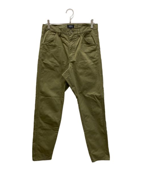 A.P.C.（アーペーセー）A.P.C. (アーペーセー) ペインターパンツ オリーブ サイズ:Sの古着・服飾アイテム