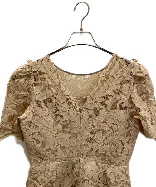 CELFORD（セルフォード）CELFORD (セルフォード) コードレースワンピース ベージュ サイズ:38の古着・服飾アイテム
