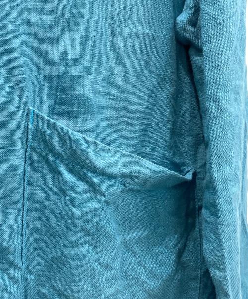 Yarmo（ヤーモ）Yarmo (ヤーモ) SOPHNET. (ソフネット) LINEN DUSTER COAT ブルー サイズ:Mの古着・服飾アイテム