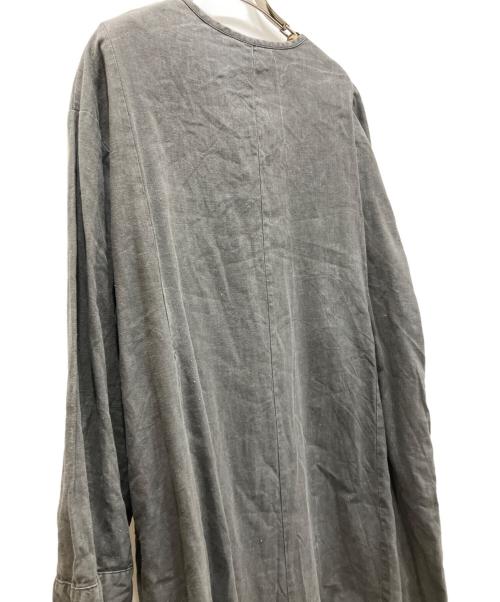nest Robe（ネストローブ）nest Robe (ネストローブ) UL天然染めワンピース コットンリネン グレー サイズ:freeの古着・服飾アイテム