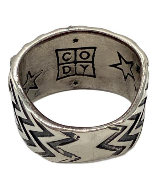 Cody Sanderson（コディ・サンダーソン）Cody Sanderson (コディ・サンダーソン) Wave Gear 3 Stars Ring リング シルバー サイズ:15号の古着・服飾アイテム