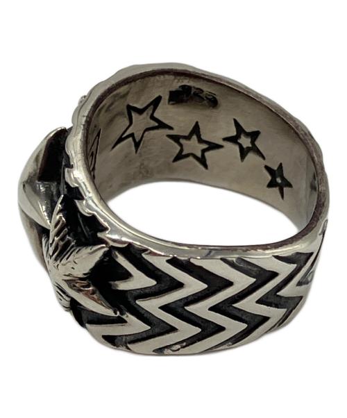 Cody Sanderson（コディ・サンダーソン）Cody Sanderson (コディ・サンダーソン) Wave Gear 3 Stars Ring リング シルバー サイズ:15号の古着・服飾アイテム