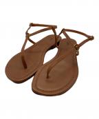 POLO RALPH LAURENポロ・ラルフローレン）の古着「Oリングレザーサンダル」｜ブラウン