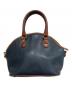 COACH (コーチ) Sheridan レザーハンドバッグ ネイビー：8000円