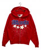 SP5DERスパイダー）の古着「ATLANTA ZIP UP HOODIE ジップパーカー」｜レッド