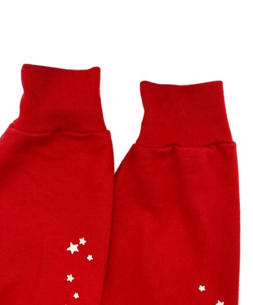 SP5DER（スパイダー）SP5DER (スパイダー) ATLANTA ZIP UP HOODIE ジップパーカー レッド サイズ:Mの古着・服飾アイテム