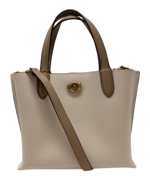 COACH（コーチ）COACH (コーチ) ウィロウ トート 24 2WAYバッグ ホワイトの古着・服飾アイテム