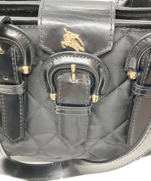 BURBERRY（バーバリー）BURBERRY (バーバリー) キルティングバッグ ブラックの古着・服飾アイテム