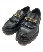 TOD'Sトッズ）の古着「フリンジローファー」｜ブラック