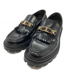 TOD'S（トッズ）の古着「フリンジローファー」｜ブラック