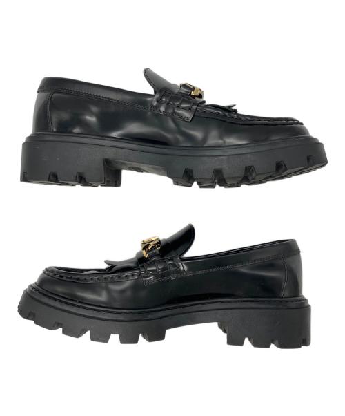 TOD'S（トッズ）TOD'S (トッズ) フリンジローファー ブラック サイズ:37の古着・服飾アイテム