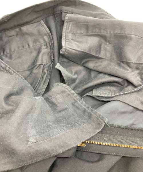 COMME des GARCONS HOMME（コムデギャルソン オム）COMME des GARCONS HOMME (コムデギャルソン オム) ウールトロパッカリングパンツ ブラック サイズ:Sの古着・服飾アイテム