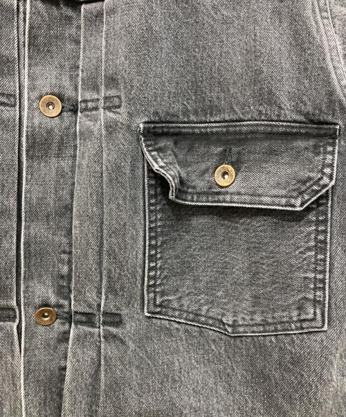 MARKA（マーカ）MARKA (マーカ) ORGANIC COTTON 13.5oz SELVEDGE DENIM TYPE-1 DENIM JACKET デニムジャケット グレー サイズ:SIZE1の古着・服飾アイテム