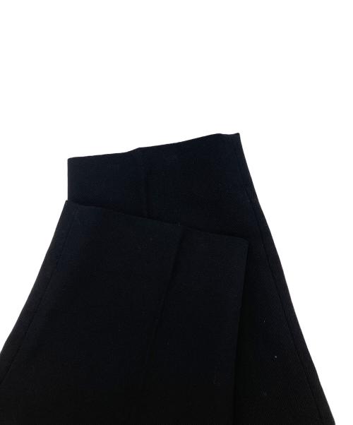 MARKAWARE（マーカウェア）MARKAWARE (マーカウェア) FRONT PLEATS PEGTOP ORGANIC WOOL SURVIVAL CLOTH ブラック サイズ:1の古着・服飾アイテム