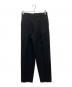 MARKAWARE（マーカウェア）の古着「FRONT PLEATS PEGTOP ORGANIC WOOL SURVIVAL CLOTH」｜ブラック