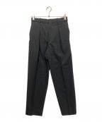 MARKAWAREマーカウェア）の古着「FRONT PLEATS PEGTOP ORGANIC WOOL SURVIVAL CLOTH」｜グレー