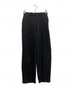MARKAWAREマーカウェア）の古着「CLASSIC FIT TROUSERS ORGANIC WOOL TROPICAL PANTS」｜ブラック