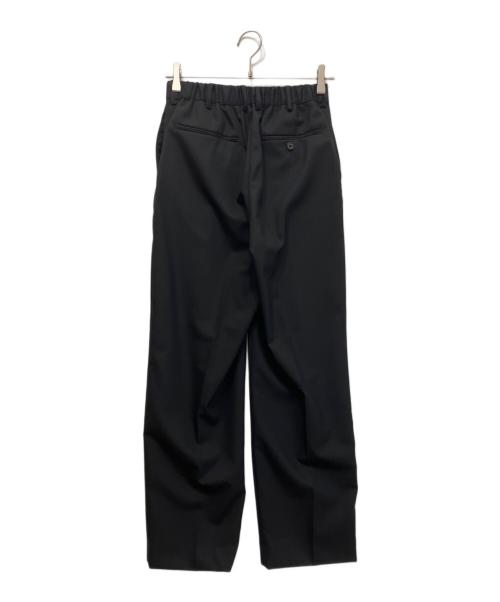 MARKAWARE（マーカウェア）MARKAWARE (マーカウェア) CLASSIC FIT TROUSERS ORGANIC WOOL TROPICAL PANTS ブラック サイズ:1の古着・服飾アイテム
