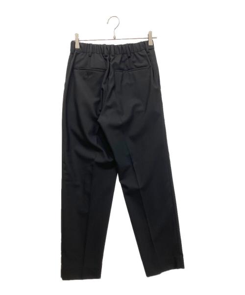 MARKAWARE（マーカウェア）MARKAWARE (マーカウェア) FRONT PLEATS PEGTOP ORGANIC WOOL TROPICAL ブラック サイズ:1の古着・服飾アイテム