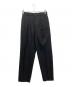 MARKAWARE（マーカウェア）の古着「FRONT PLEATS PEGTOP ORGANIC WOOL TROPICAL」｜ブラック