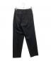 MARKAWARE (マーカウェア) FRONT PLEATS PEGTOP ORGANIC WOOL TROPICAL ブラック サイズ:1：8000円