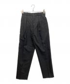 MARKAWAREマーカウェア）の古着「FRONT PLEATS PEGTOP ORGANIC WOOL TROPICAL」｜グレー