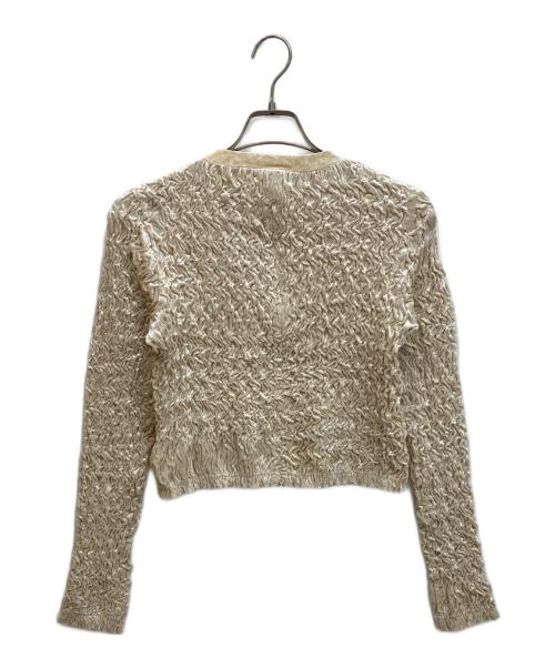 MAISON SPECIAL（メゾンスペシャル）MAISON SPECIAL (メゾンスペシャル) Shirring Velor Ribbon Blouse ベージュ サイズ:freeの古着・服飾アイテム