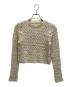 MAISON SPECIAL（メゾンスペシャル）の古着「Shirring Velor Ribbon Blouse」｜ベージュ
