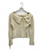 YILONイロン）の古着「Off-shoulder ribbon knit」｜アイボリー