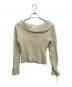 yilon (イロン) Off-shoulder ribbon knit アイボリー サイズ:Free：7000円