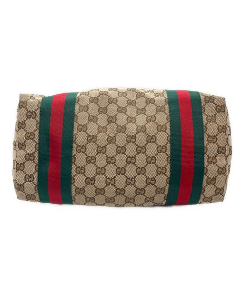 GUCCI（グッチ）GUCCI (グッチ) シェリーライン GGキャンバス トートバッグ ブラウンの古着・服飾アイテム