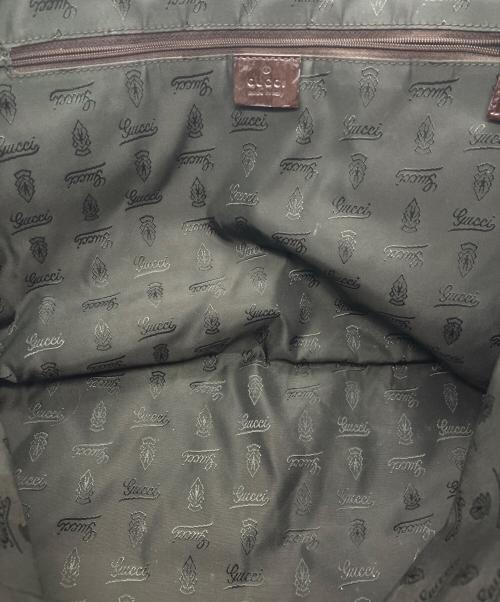 GUCCI（グッチ）GUCCI (グッチ) シェリーライン GGキャンバス トートバッグ ブラウンの古着・服飾アイテム