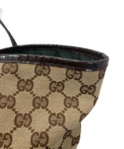 GUCCI（グッチ）GUCCI (グッチ) シェリーライン GGキャンバス トートバッグ ブラウンの古着・服飾アイテム