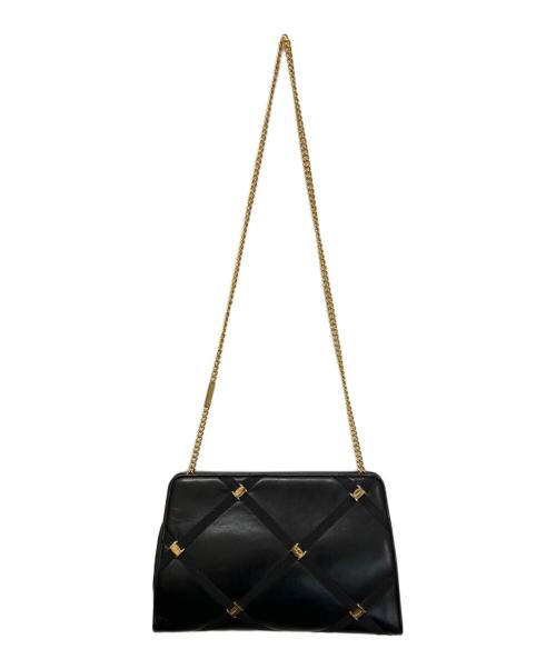 Salvatore Ferragamo（サルヴァトーレ フェラガモ）Salvatore Ferragamo (サルヴァトーレ フェラガモ) ヴァラ チェーン ショルダーバッグ ブラックの古着・服飾アイテム