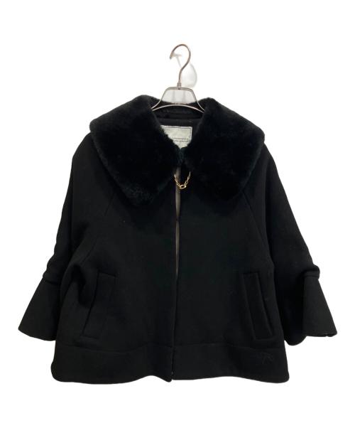HER LIP TO（ハーリップトゥ）Her lip to (ハーリップトゥ) convertibleFauxFurTippetcoat ブラック サイズ:Sの古着・服飾アイテム