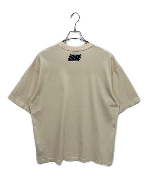 WE11DONE（ウェルダン）WE11DONE (ウェルダン) DUST DOUBLE LOGO T-SHIRT ベージュ サイズ:Lの古着・服飾アイテム