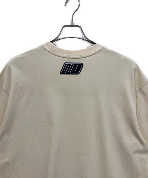 WE11DONE（ウェルダン）WE11DONE (ウェルダン) DUST DOUBLE LOGO T-SHIRT ベージュ サイズ:Lの古着・服飾アイテム