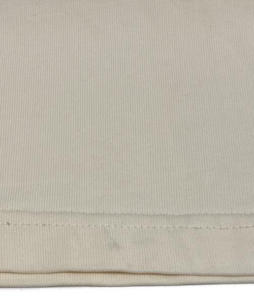 WE11DONE（ウェルダン）WE11DONE (ウェルダン) DUST DOUBLE LOGO T-SHIRT ベージュ サイズ:Lの古着・服飾アイテム