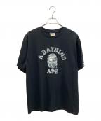 A BATHING APEアベイシングエイプ）の古着「ロゴ Tシャツ」｜ブラック